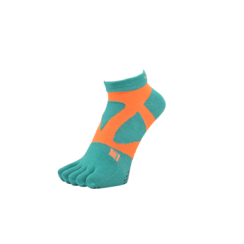 YAMAtune - Spider Arch Short - 5 Toe - Anti-Slip Dots - Green / Orange